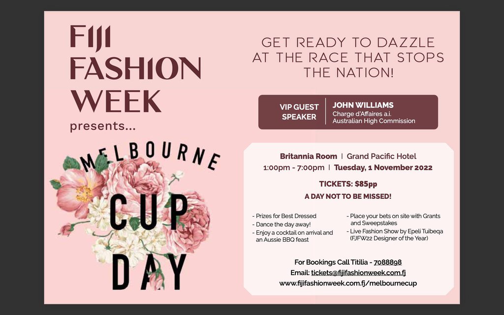Fiji Fashion Week Melbourne Cup Day