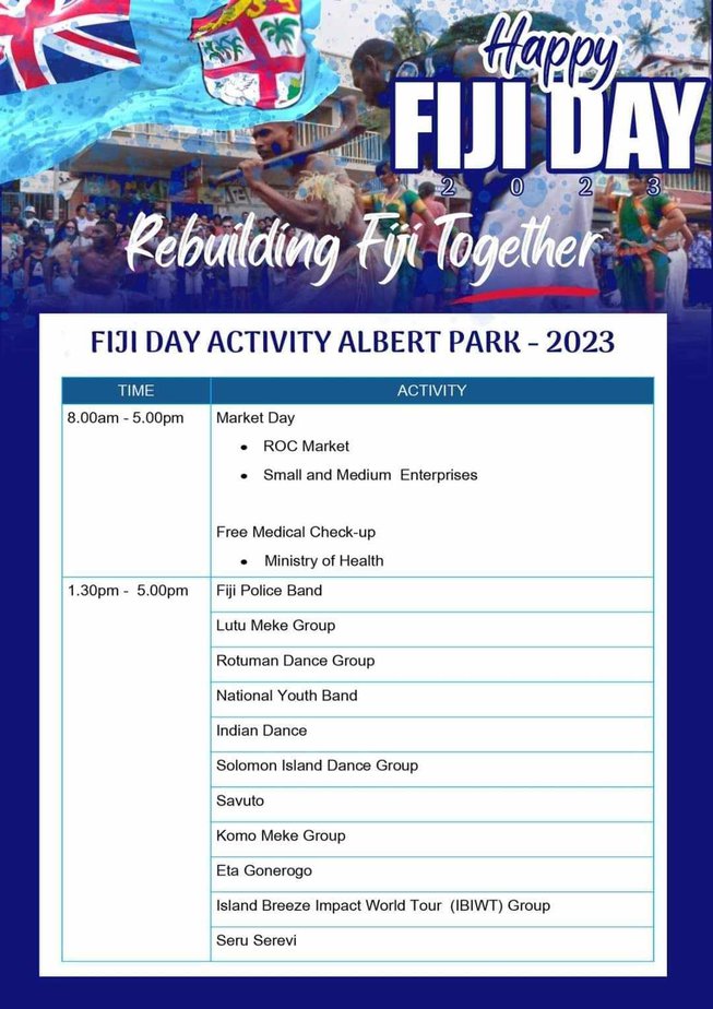 Fiji Day program
