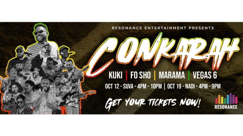 A poster for Conkarah's concert in Fiji